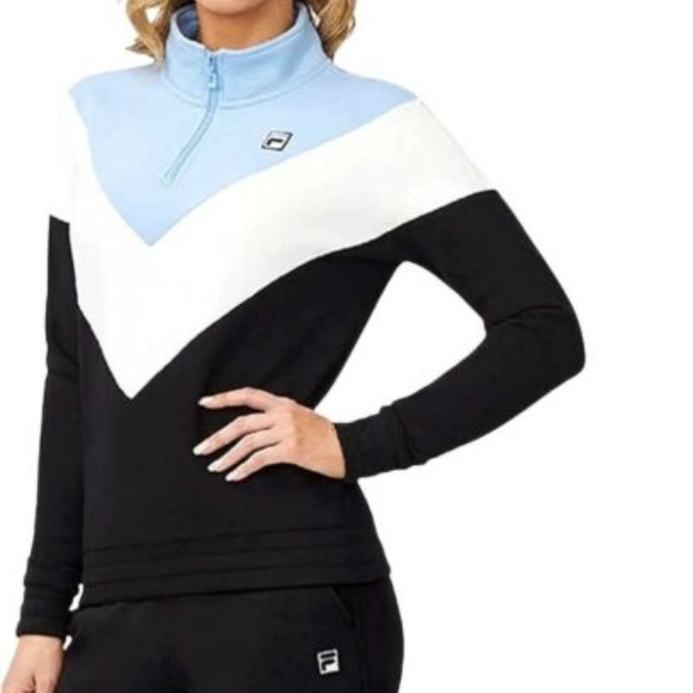 Women's Fila Pullover Sweater in Blue - Picture 2 of 10